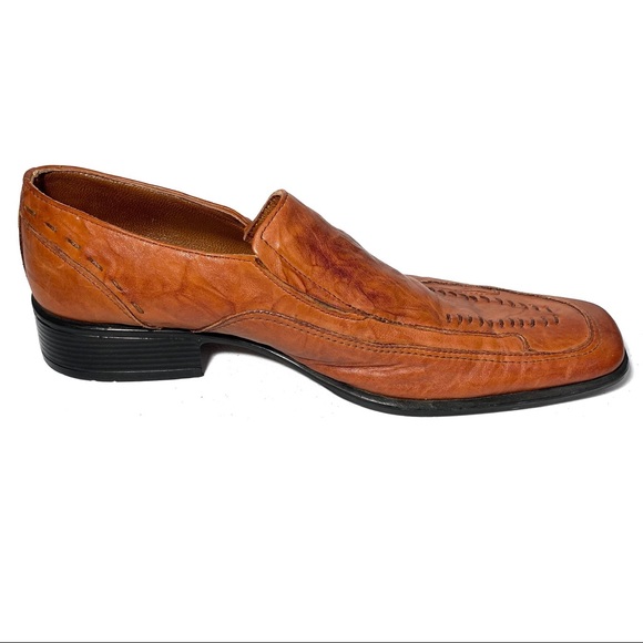 3/$10 Foremost Dress Shoes 7 (40) Brown Leather - Picture 6 of 10